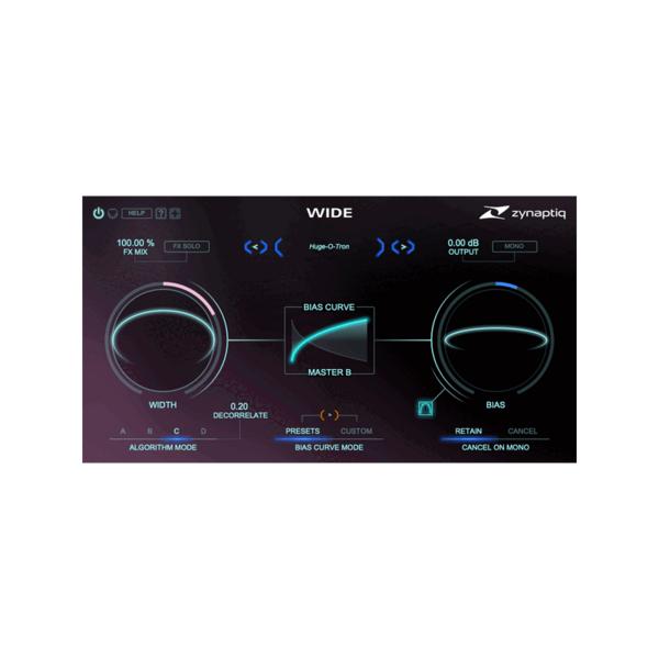 Zynaptiq WIDE 立體聲加寬與單轉立體聲 Plugin (下載版) - 效果器軟體 Plugin