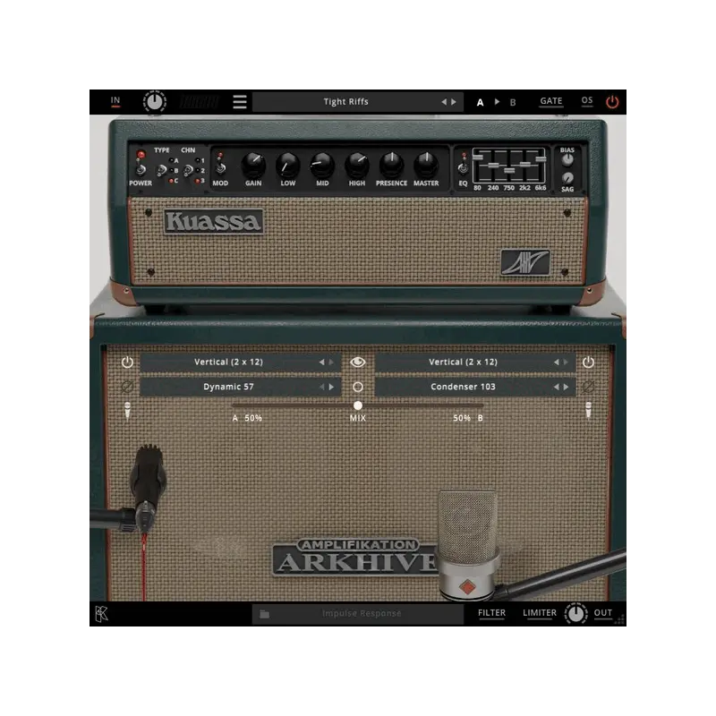 Kuassa Amplifikation Arkhive 多通道吉他音箱模擬 (下載版) - 主圖