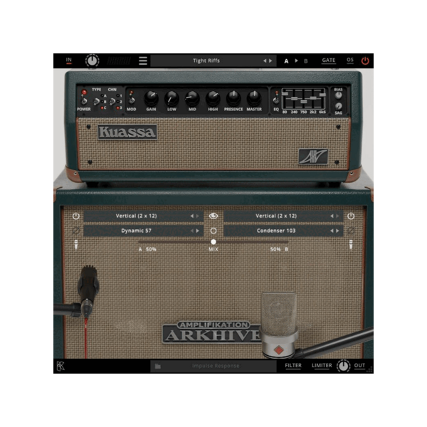 Kuassa Amplifikation Arkhive 多通道吉他音箱模擬 (下載版) - 效果器軟體 Plugin