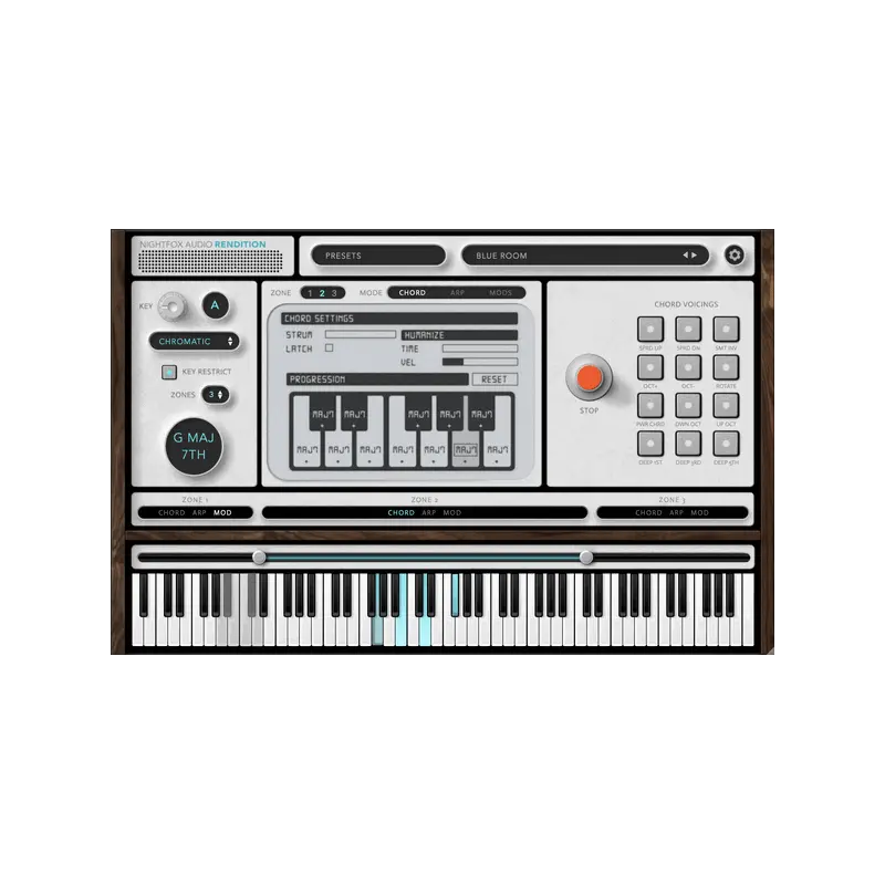 Nightfox Audio Rendition 和弦琶音 MIDI Plugin (下載版) - 主圖