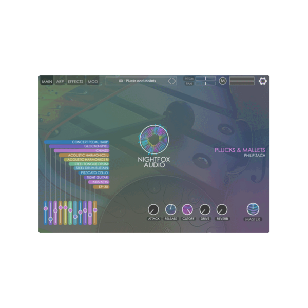Nightfox Audio Plucks and Mallets 撥弦敲擊音源 (下載版) - 音源軟體 Plugin 