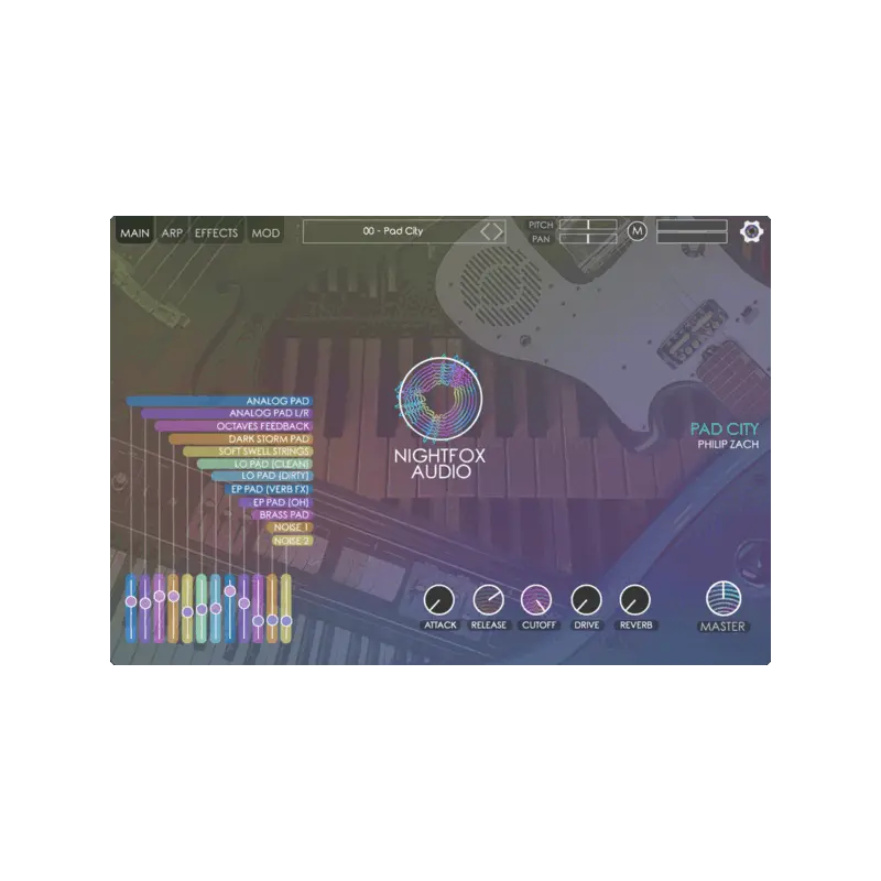 Nightfox Audio Pad City 氛圍 Pad 音源 (下載版) - 主圖