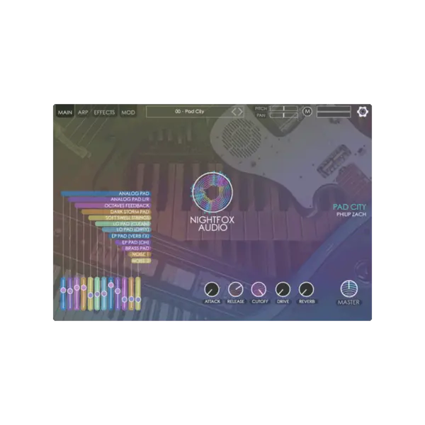 Nightfox Audio Pad City 氛圍 Pad 音源 (下載版) - 產品圖片 1