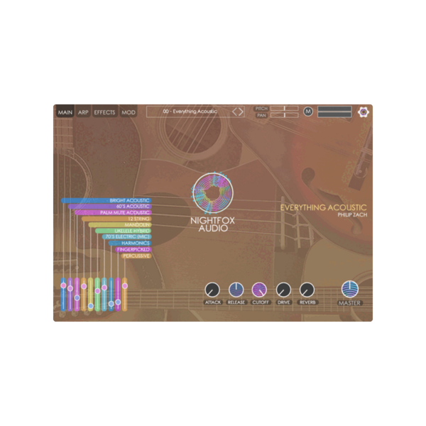 Nightfox Audio Everything Acoustic 原聲樂器音源 (下載版) - 音源軟體 Plugin 
