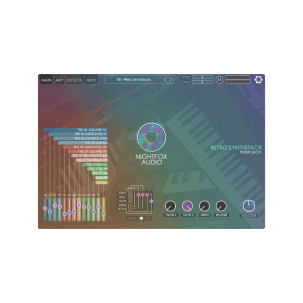 Nightfox Audio Retro Synthstack 復古合成器音源 (下載版) - 音源軟體 Plugin 