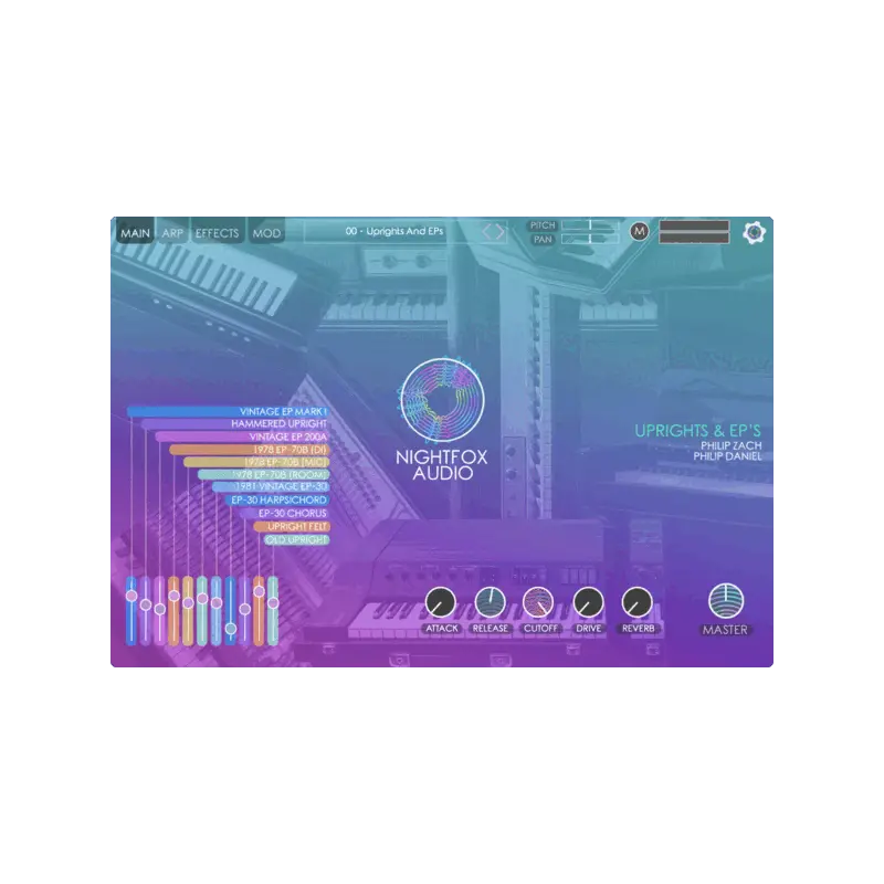 Nightfox Audio Uprights and EPs 直立鋼琴與電鋼琴音源 (下載版) - 主圖