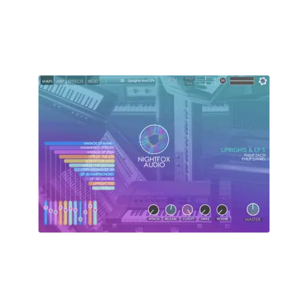 Nightfox Audio Uprights and EPs 直立鋼琴與電鋼琴音源 (下載版) - 產品圖片 1