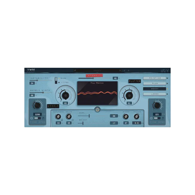 Yum Audio LoFi Flux Machine 磁帶抖動效果 Plugin (下載版) - 主圖