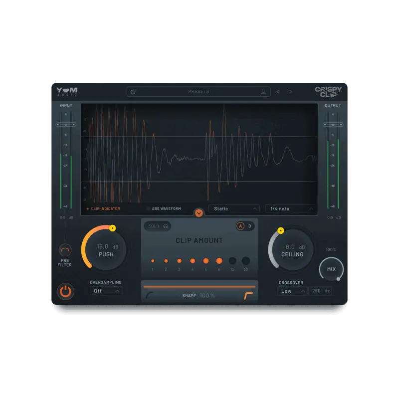 Yum Audio Crispy Clip 削波器 Plugin (下載版) - 主圖