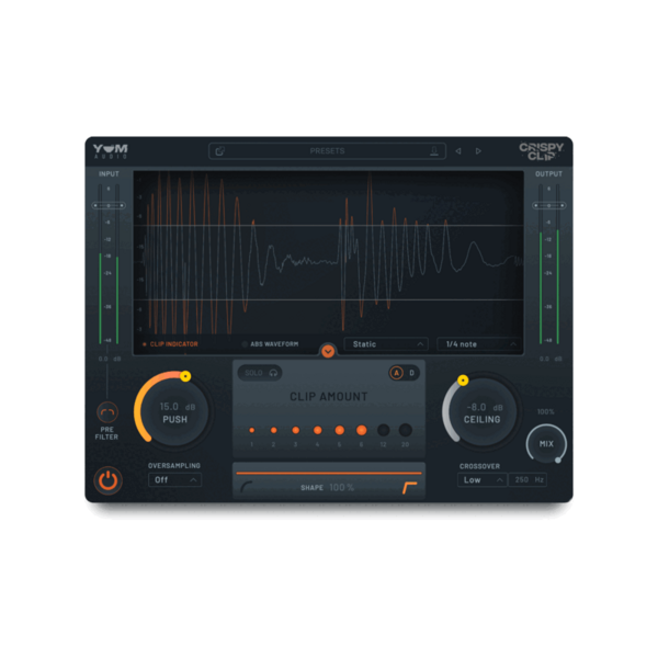 Yum Audio Crispy Clip 削波器 Plugin (下載版) - 效果器軟體 Plugin