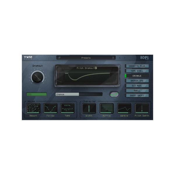 Yum Audio LoFi Pitch Dropout 2 磁帶掉音效果 Plugin (下載版) - 效果器軟體 Plugin