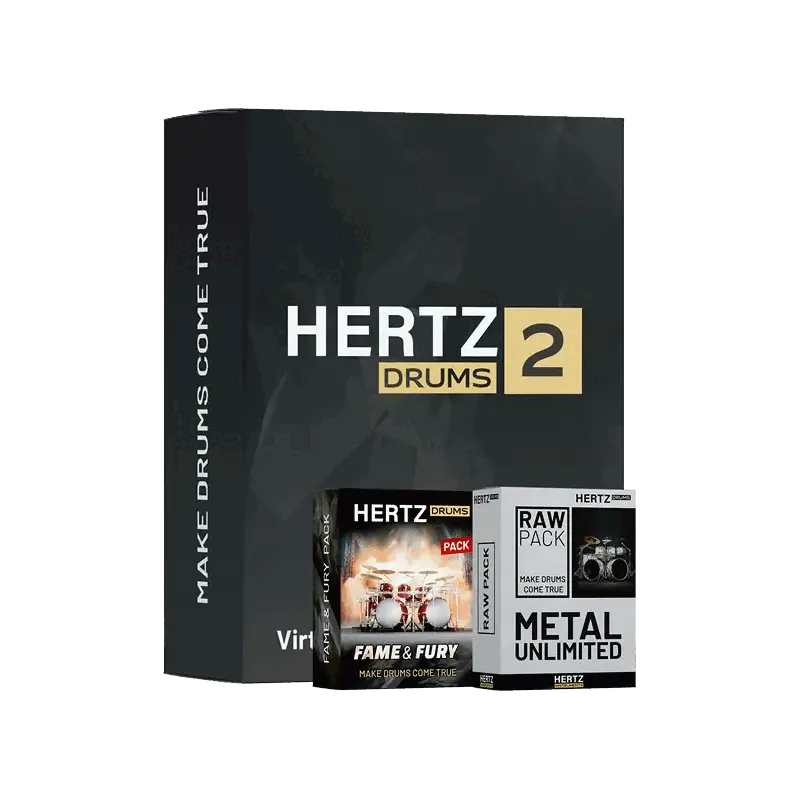 Hertz Instruments Hertz Drums Full Metal Bundle 金屬鼓音源套組 (下載版) - 主圖