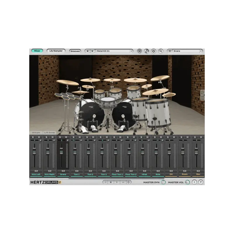 Hertz Instruments Metal Unlimited Raw Pack 原始金屬鼓組擴充 (下載版) - 主圖