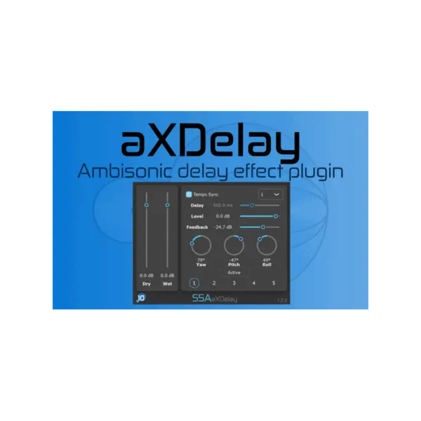 SSA Plugins aXDelay Ambisonics 延遲 Plugin (下載版) - 產品圖片 1