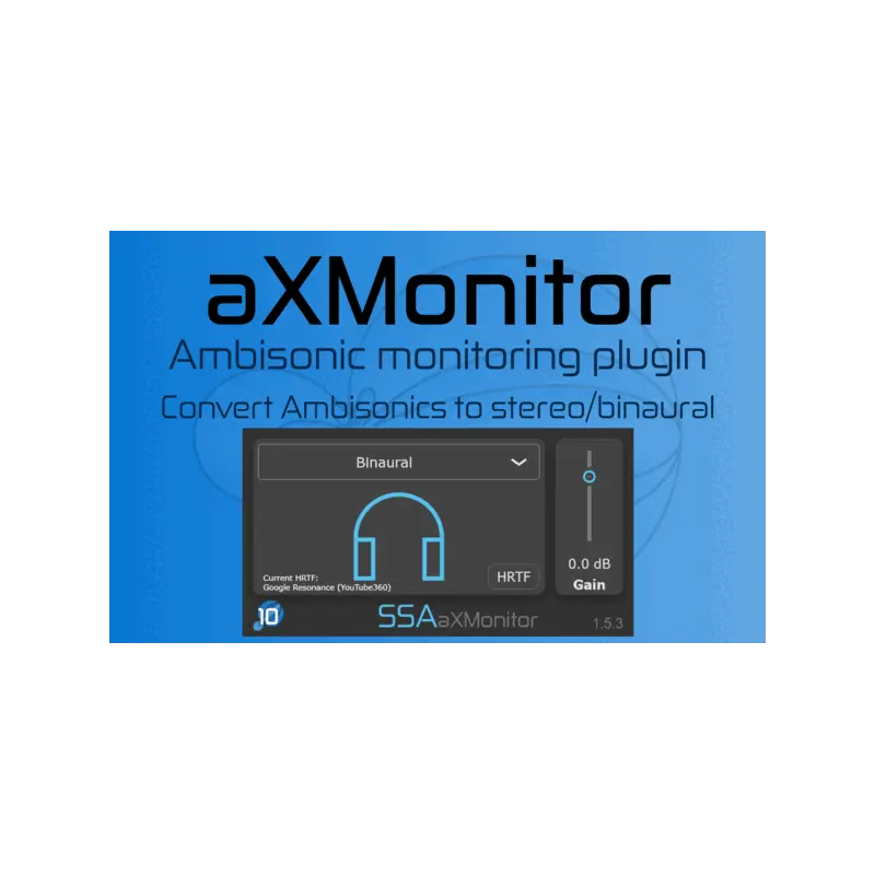 SSA Plugins aXMonitor Ambisonics 監聽解碼 Plugin (下載版) - 主圖