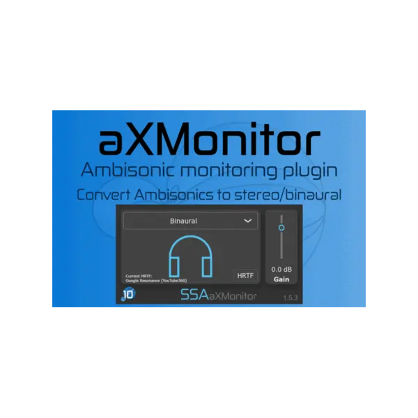 SSA Plugins aXMonitor Ambisonics 監聽解碼 Plugin (下載版) - 產品圖片 1