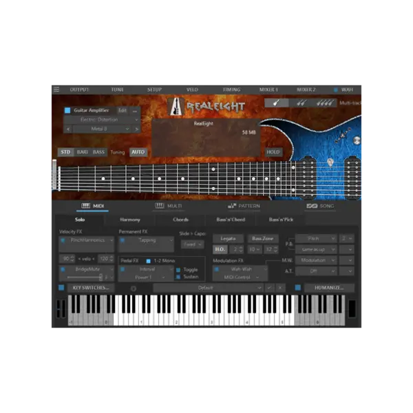 MusicLab RealEight 6 8 弦電吉他音源 (下載版) - 產品圖片 1