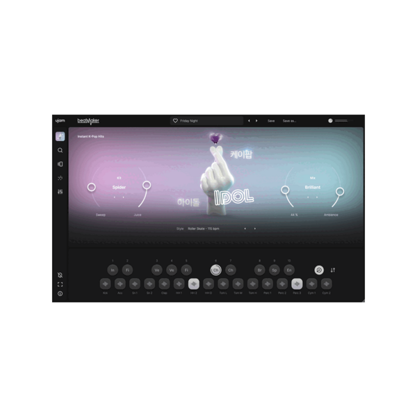 UJAM Beatmaker IDOL K-Pop 鼓機音源 (下載版) - 音源軟體 Plugin 
