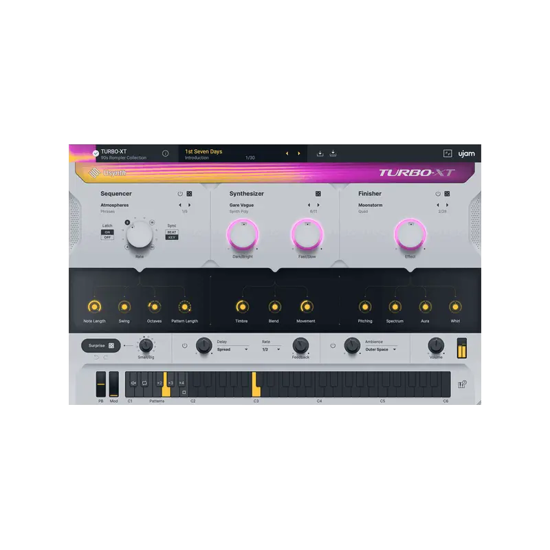 UJAM Usynth TURBO-XT 90 年代 Rompler 合成器 (下載版) - 主圖