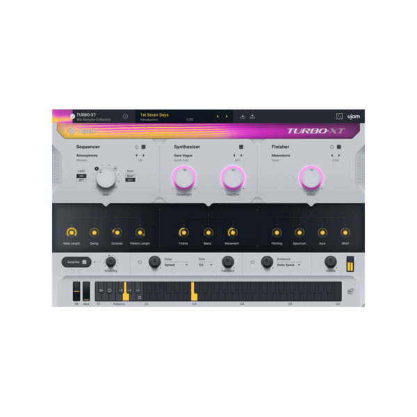 UJAM Usynth TURBO-XT 90 年代 Rompler 合成器 (下載版) - 音源軟體 Plugin 