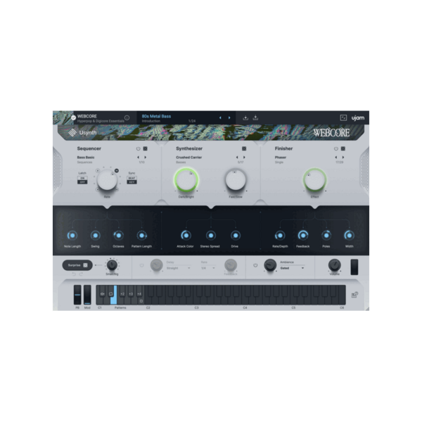 UJAM Usynth WEBCORE Hyperpop 合成器 (下載版) - 音源軟體 Plugin 