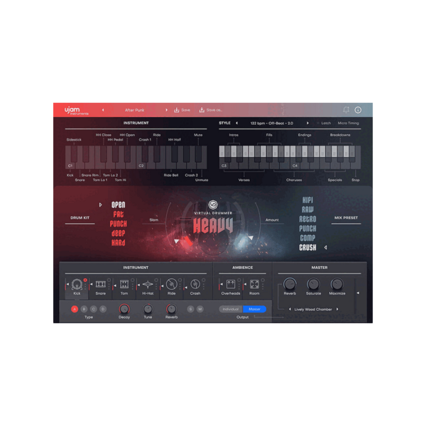 UJAM Virtual Drummer HEAVY 2 搖滾虛擬鼓手 (下載版) - 音源軟體 Plugin 