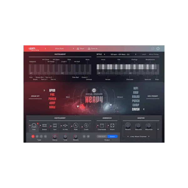 UJAM Virtual Drummer HEAVY 2 搖滾虛擬鼓手 (下載版) - 產品圖片 1