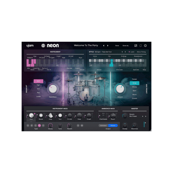 UJAM Virtual Drummer NEON Nu-disco 虛擬鼓手 (下載版) - 音源軟體 Plugin 