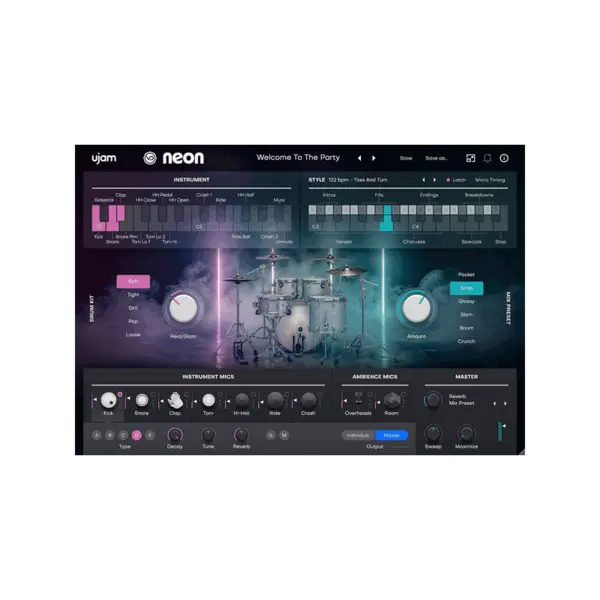 UJAM Virtual Drummer NEON Nu-disco 虛擬鼓手 (下載版) - 產品圖片 1