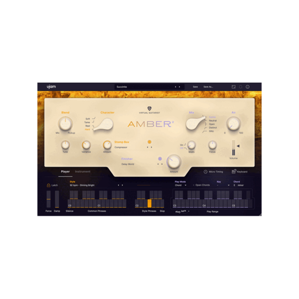 UJAM Virtual Guitarist AMBER 2 鋼弦木吉他手 (下載版) - 音源軟體 Plugin 