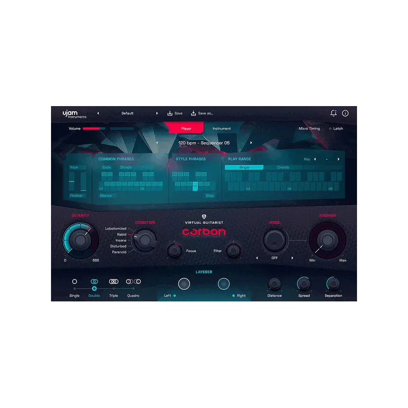 UJAM Virtual Guitarist CARBON 8 弦電影感吉他手 (下載版) - 主圖