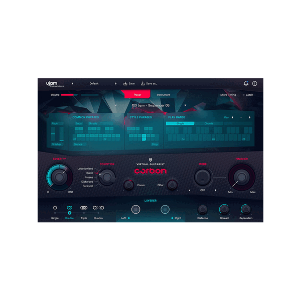 UJAM Virtual Guitarist CARBON 8 弦電影感吉他手 (下載版) - 音源軟體 Plugin 