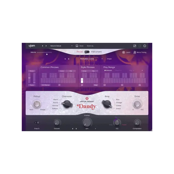 UJAM Virtual Bassist DANDY 復古電貝斯手 (下載版) - 產品圖片 1