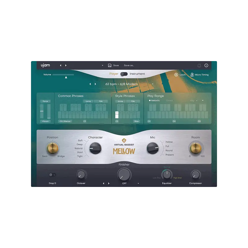 UJAM Virtual Bassist MELLOW 2 低音提琴手 (下載版) - 主圖