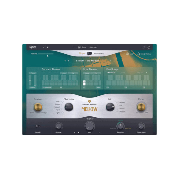 UJAM Virtual Bassist MELLOW 2 低音提琴手 (下載版) - 音源軟體 Plugin 