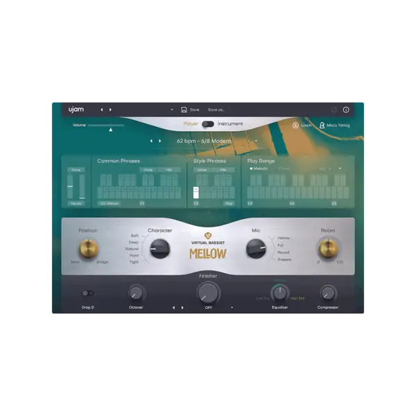 UJAM Virtual Bassist MELLOW 2 低音提琴手 (下載版) - 產品圖片 1