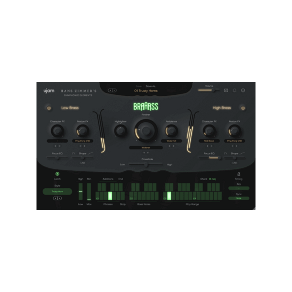 UJAM Symphonic Elements BRAAASS Hans Zimmer 銅管音源 (下載版) - 音源軟體 Plugin 