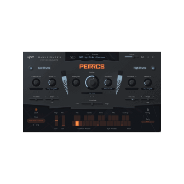 UJAM Symphonic Elements PERRCS Hans Zimmer 打擊樂音源 (下載版) - 音源軟體 Plugin 