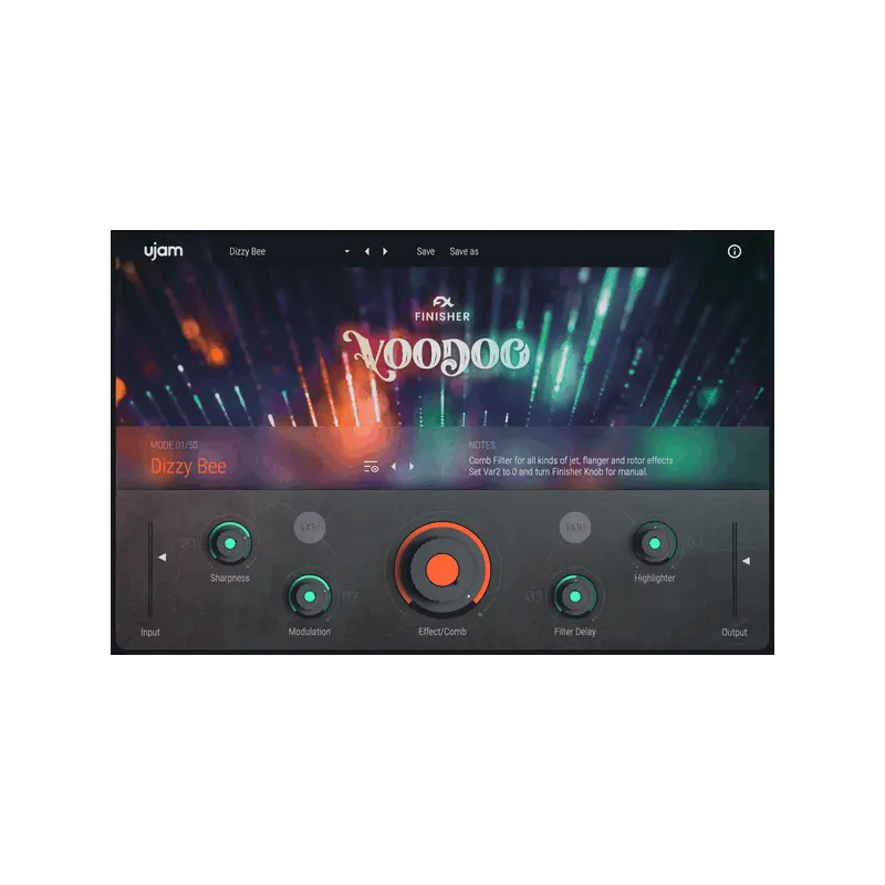UJAM Finisher VOODOO 吉他鍵盤人聲多重效果器 (下載版) - 主圖