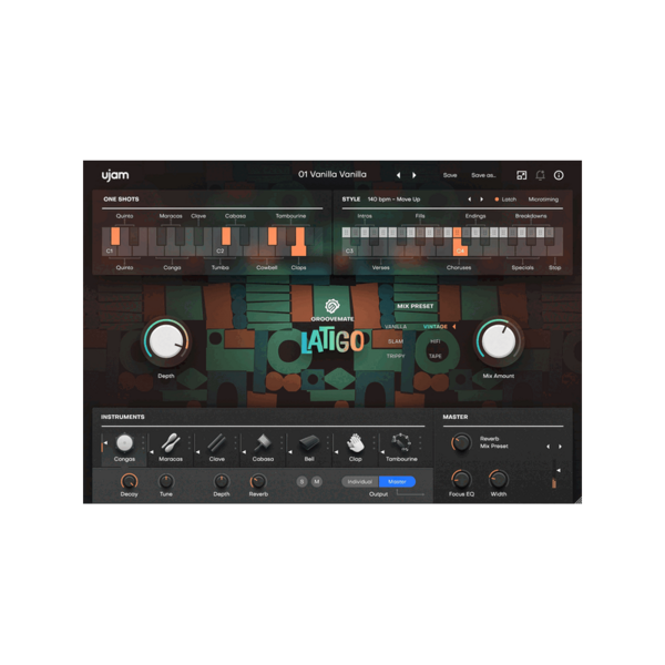 UJAM Groovemate LATIGO 拉丁打擊音源 (下載版) - 音源軟體 Plugin 