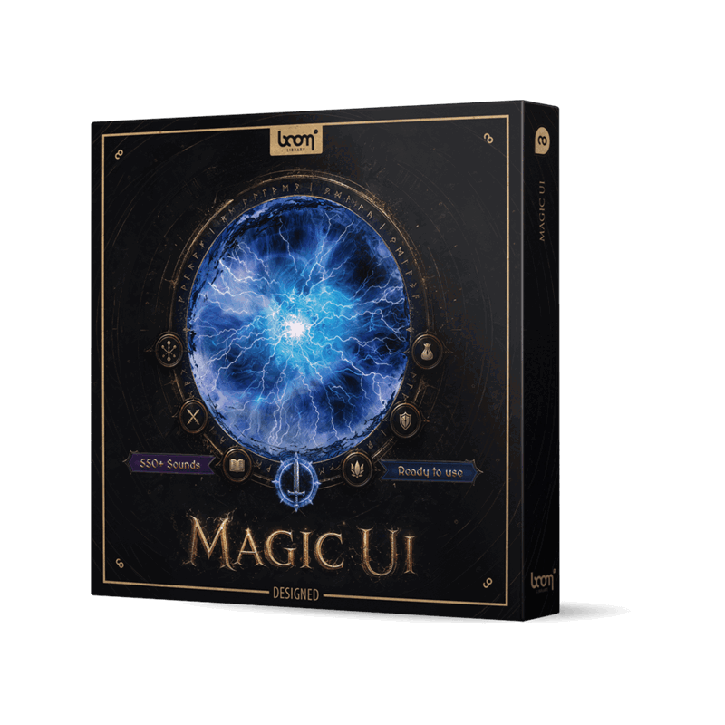 BOOM Library Magic UI DESIGNED 魔法 UI 音效庫（Designed 成品版） (下載版)