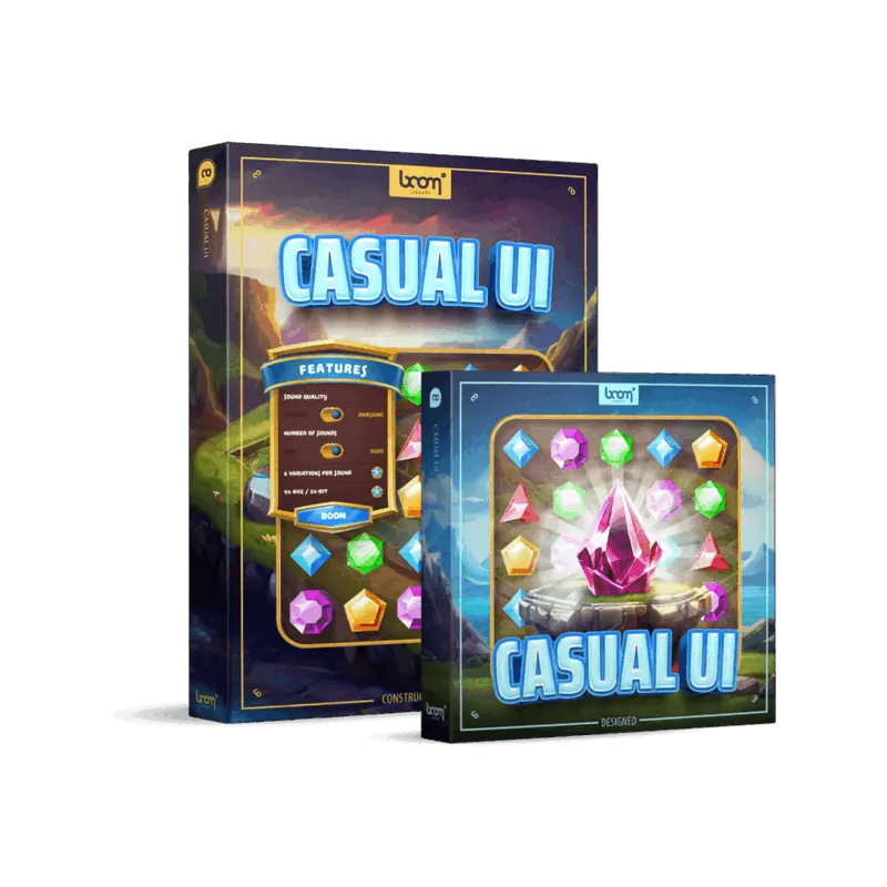 BOOM Library Casual UI BUNDLE 休閒遊戲 UI 音效庫（Bundle 完整版） (下載版) - 主圖