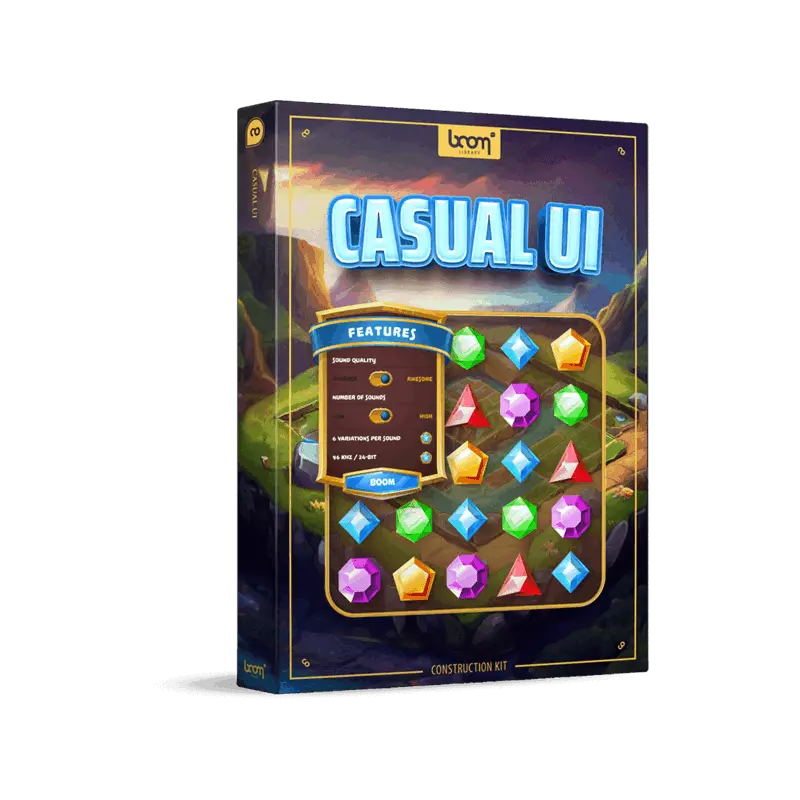 BOOM Library Casual UI CK 休閒遊戲 UI 音效庫（Construction Kit 原始素材版） (下載版) - 主圖