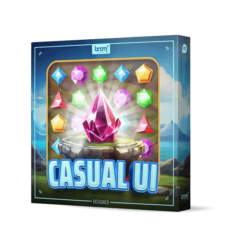 BOOM Library Casual UI DESIGNED 休閒遊戲 UI 音效庫（Designed 成品版） (下載版) - 主圖