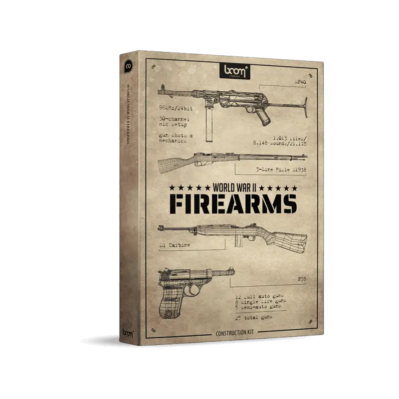 BOOM Library World War II Firearms CK 二戰槍械音效庫（Construction Kit 原始素材版） (下載版) - 主圖