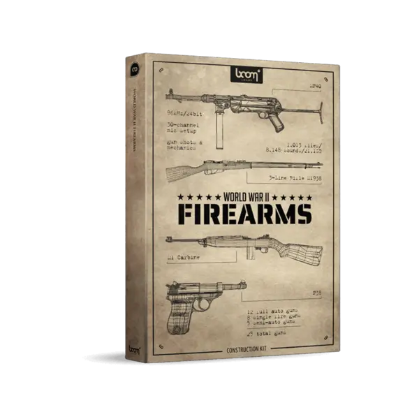 BOOM Library World War II Firearms CK 二戰槍械音效庫（Construction Kit 原始素材版） (下載版) - 產品圖片 1