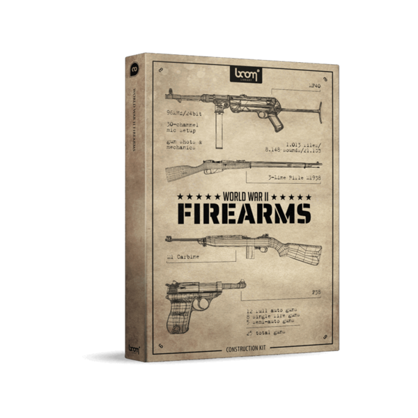BOOM Library World War II Firearms CK 二戰槍械音效庫（Construction Kit 原始素材版） (下載版) - 音效素材庫