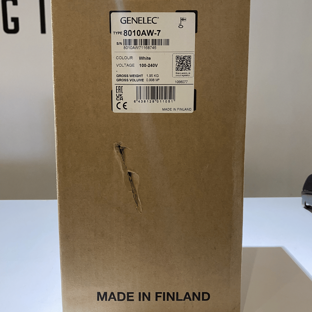 [全新盒損品出清] 8010A White 監聽喇叭 一對