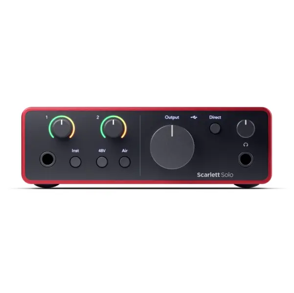 Focusrite Scarlett Solo Studio 4th 錄音介面麥克風耳機套組 - 產品圖片 2