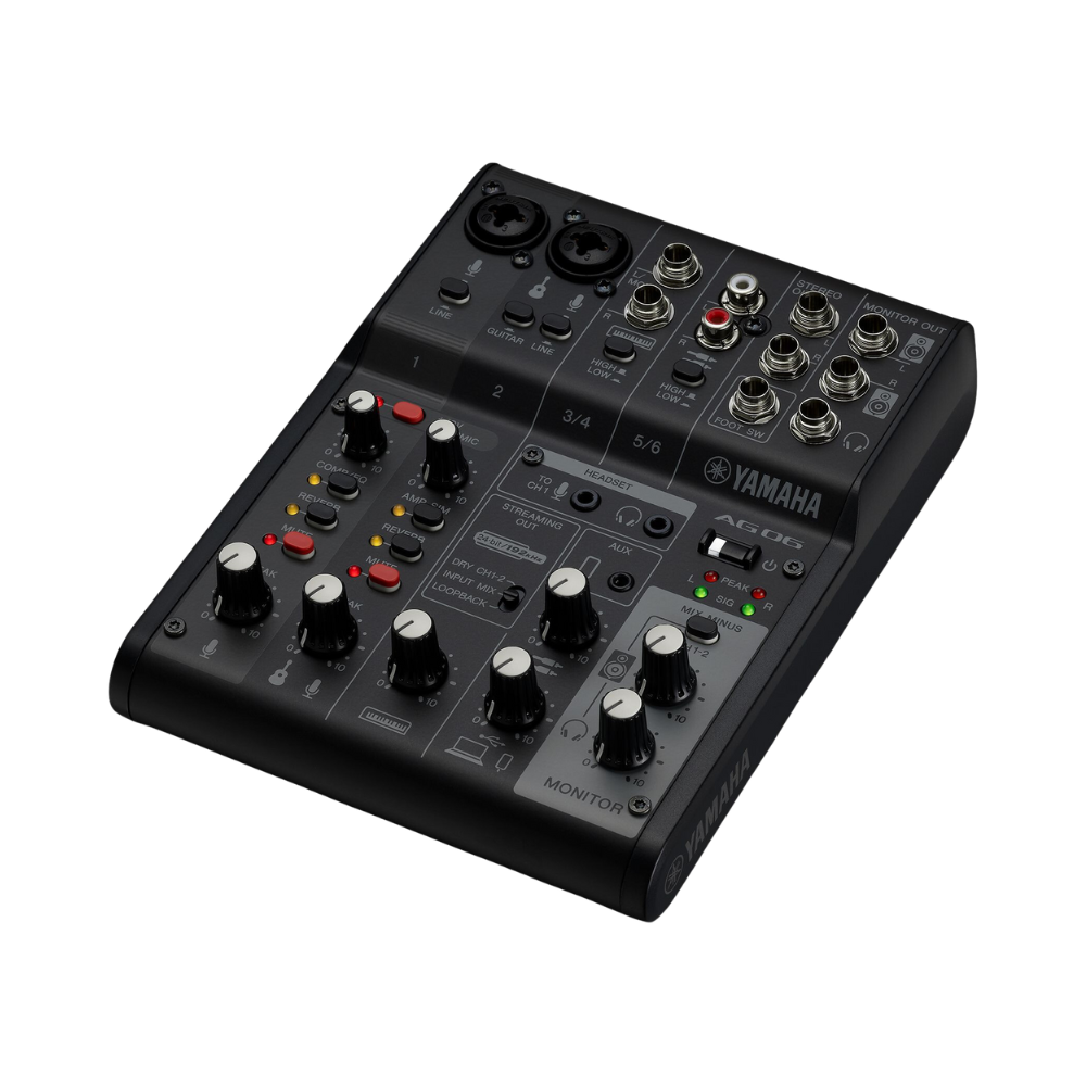Yamaha AG06 MKII 直播型錄音介面/混音器 MK2 黑色款 聲卡 - 產品圖片 2